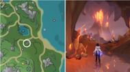 Solve the boiling lake puzzle to access the cavern (Image via HoYoverse)